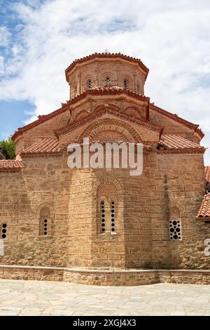 I grandi monasteri di Meteora nella Grecia settentrionale Foto Stock