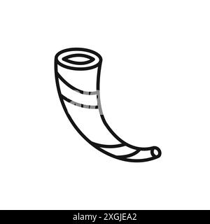 Collezione di logo vettoriale dell'icona Shofar per l'interfaccia utente dell'app Web Illustrazione Vettoriale