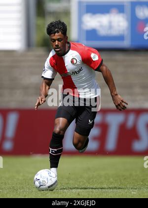 DORDRECHT - Jaden Slory del Feyenoord durante l'amichevole tra FC Dordrecht e Feyenoord allo stadio M-Scores il 6 luglio 2024 a Dordrecht, Paesi Bassi. ANP | Hollandse Hoogte | BART STOUTJESDIJK Foto Stock