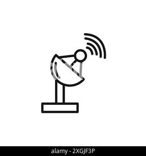 Collezione di set di logo vettoriali icone degli apparecchi satellitari per l'interfaccia utente delle app Web Illustrazione Vettoriale