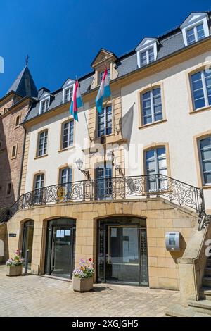 Europa, Lussemburgo, Echternach, Hotel de Ville (Municipio) in Place du Marche Foto Stock