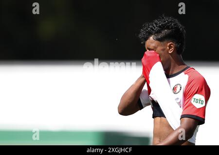 DORDRECHT - Jaden Slory del Feyenoord durante l'amichevole tra FC Dordrecht e Feyenoord allo stadio M-Scores il 6 luglio 2024 a Dordrecht, nei Paesi Bassi. ANP | Hollandse Hoogte | BART STOUTJESDIJK Foto Stock