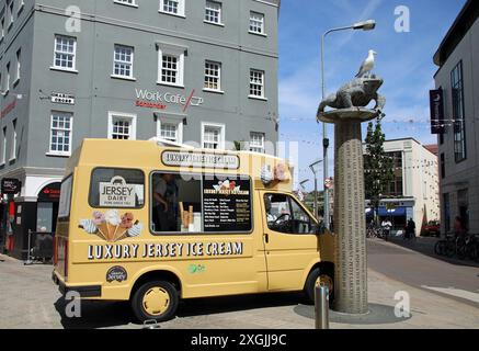 Charing Cross a Saint Helier nel Jersey Foto Stock