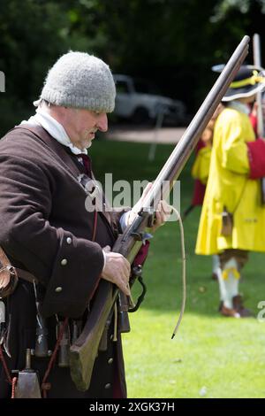 Ricostruzione della ribellione di Monmouth Foto Stock