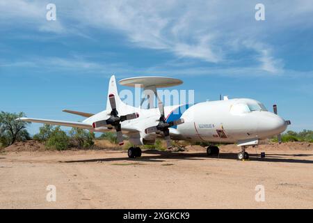 Lockheed P3 Orion Aircraft del Department of Homeland Security presso il Pima Air & Space Museum di Tucson, Arizona, USA Foto Stock