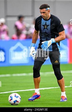 East Rutherford, Stati Uniti. 16 novembre 2022. EAST RUTHERFORD, STATI UNITI - 10 LUGLIO: Emiliano Martinez dell'Argentina durante la partita CONMEBOL Copa America USA 2024 tra Canada e Argentina al MetLife Stadium il 10 luglio 2024 a East Rutherford, Stati Uniti. (Foto di Pablo Morano/Agenzia BSR) credito: Agenzia BSR/Alamy Live News Foto Stock