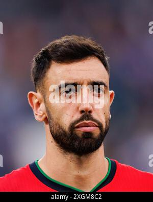 Amburgo, Germania. 5 luglio 2024. Bruno Fernandes (Portogallo) visto durante la partita di UEFA Euro 2024 tra le squadre nazionali di Portogallo e Francia al VolksparkStadium. (Portogallo vs Francia - 3:5 dopo le penalità) (foto di Maciej Rogowski/SOPA Images/Sipa USA) credito: SIPA USA/Alamy Live News Foto Stock