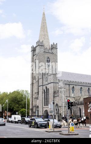 Cattedrale di San Patrizio su Patrick Street a Dublino, Irlanda. Foto Stock