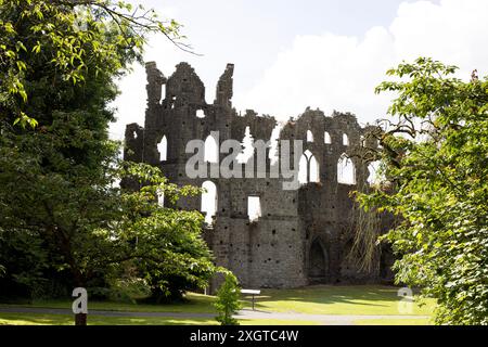 Il muro geloso a Belvedere House nella contea di Westmeath, Irlanda. È il più grande muro di disparità e follia del paese. Foto Stock