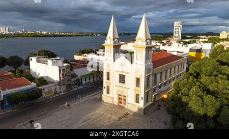 juazeiro, bahia, brasile - 6 luglio 2024: Veduta della Basilica di nostra Signora Addolorata nella città di Juazeiro Foto Stock