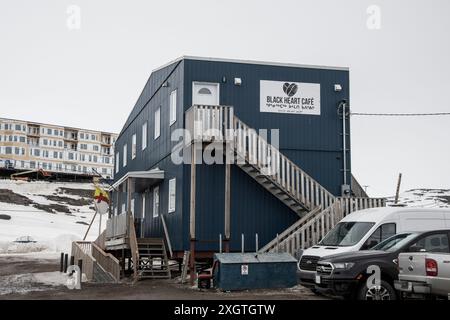 Black Heart Cafe in Masak Court a Iqaluit, Nunavut, Canada Foto Stock