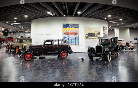 Giappone, isola di Honshu, Chubu, Aichi, Nagoya, il Toyota Automobile Museum, collezione del fondatore Toyoda. Foto Stock