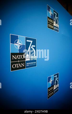 Washington, Vereinigte Staaten. 10 luglio 2024. Il vertice della NATO a Washington. Washington, 10 luglio 2024. Fotografato per conto del Federal Foreign Office Credit: dpa/Alamy Live News Foto Stock