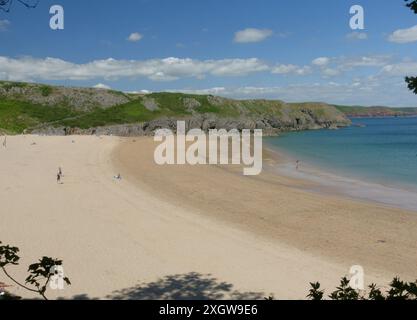 Barafundle Bay, Pemborkeshire, Galles del Sud Foto Stock