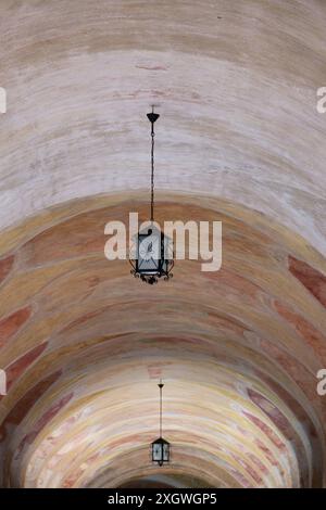 21 04 23; Swieta Lipka policromia colorata nel Santo Santuario di Santa Maria Basillica dedicato alla Beata Vergine Maria Swieta Lipka. Polonia Foto Stock