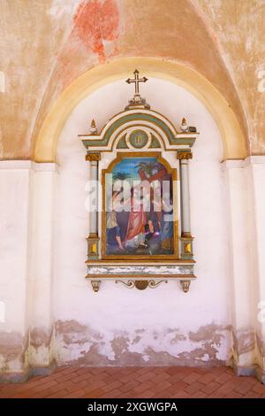 21 04 23; Swieta Lipka policromia colorata nel Santo Santuario di Santa Maria Basillica dedicato alla Beata Vergine Maria Swieta Lipka. Polonia Foto Stock