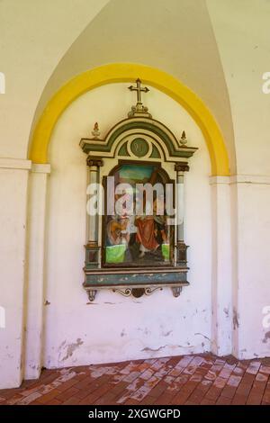 21 04 23; Swieta Lipka policromia colorata nel Santo Santuario di Santa Maria Basillica dedicato alla Beata Vergine Maria Swieta Lipka. Polonia Foto Stock