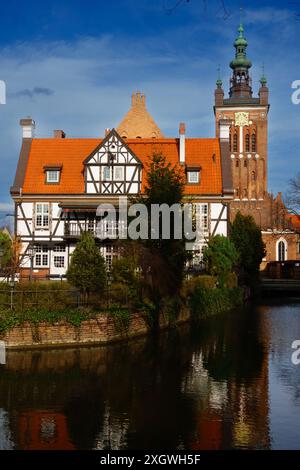 2023-03-14 Vista alla Miller House. Great Mill a Danzica, Polonia. Foto Stock