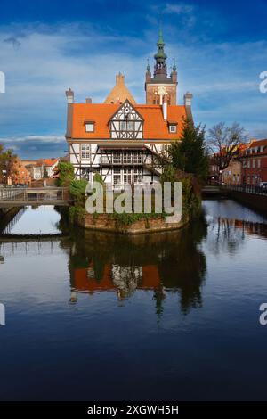 2023-03-14 Vista alla Miller House. Great Mill a Danzica, Polonia. Foto Stock