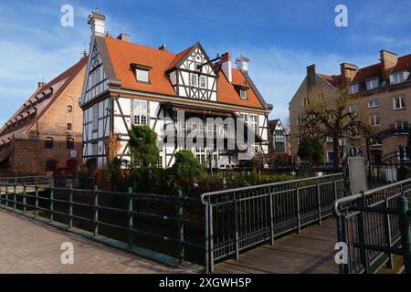 2023-03-14 Vista alla Miller House. Great Mill a Danzica, Polonia. Foto Stock