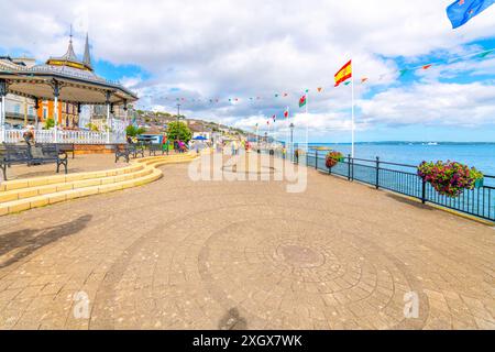 John F Kennedy Park, che prende il nome dal presidente degli Stati Uniti John F. Kennedy che visitò la zona nel giugno 1963, nella città costiera di Cobh, in Irlanda Foto Stock