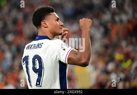 Schlussjubel, Ollie Watkins (Inghilterra) Dortmund, 10.07.2024, Fussball, UEFA EURO 2024 a Deutschland, Halbfinale, Niederlande - Inghilterra 1:2 (foto di Witters/PRESSINPHOTO) crediti: PRESSINPHOTO SPORTS AGENCY/Alamy Live News Foto Stock