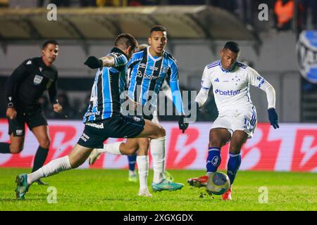 Caxias do sul, Brasile. 10 luglio 2024. RS - CAXIAS DO SUL - 07/10/2024 - BRASILIANO A 2024, GREMIO x CRUZEIRO - Arthur Gomes Cruzeiro giocatore durante una partita contro Gremio allo stadio Francisco Stedile per il campionato brasiliano A 2024. Foto: Luiz Erbes/AGIF credito: AGIF/Alamy Live News Foto Stock