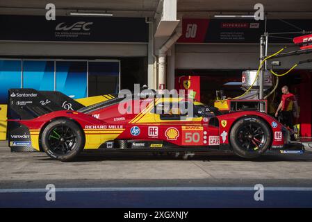 San Paolo, Brasile. 10 luglio 2024. SP - SAN PAOLO - 10/07/2024 - CAMPIONATO DEL MONDO ENDURANCE FIA a 6 ORE DA SAN PAOLO - Ferrari AF Corse all'autodromo de Interlagos per [COMPETIZIONE]. Foto: Anderson Romao/AGIF (foto di Anderson Rom&#xe3;o/AGIF/Sipa USA) credito: SIPA USA/Alamy Live News Foto Stock