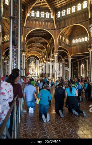 Basilica di nostra Signora degli Angeli, (Basílica de Nuestra Señora de los Ángeles), a Cartago, Costa Rica. Foto Stock