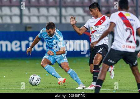 LIMA, PERÙ - FEBBRAIO 27: Martin Cauteruccio dello Sporting Cristal durante la partita CONMEBOL Libertadores 2024 Sporting Cristal V sempre pronto all'Estadio Na Foto Stock