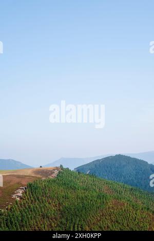 Mirador de A Paicega. Concejo de Grandas de Salime. Asturie. Spagna Foto Stock