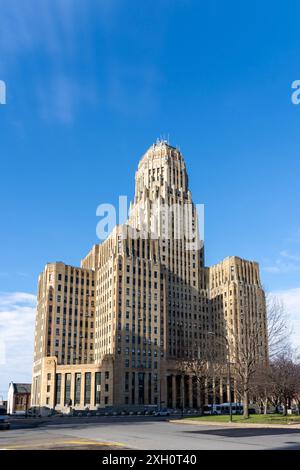 Buffalo City Hall a Buffalo, New York, USA, l'8 dicembre 2023. Buffalo è una città degli Stati Uniti d'America situata nello stato di New York e capoluogo della contea di Erie. Foto Stock