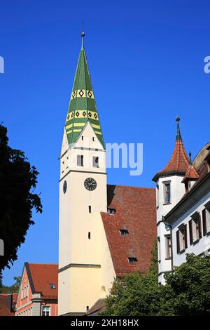 Stadtkirche Pappenheim è uno spettacolo a Pappenheim in Baviera Foto Stock