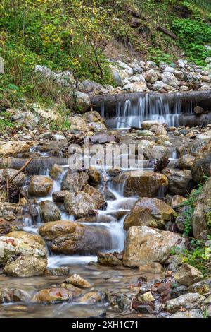 Gola di Rehbachklamm vicino a Scheffau am Wilden Kaiser, Tirolo, Austria Foto Stock