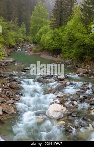 Passa la gola nella Val Passiria, alto Adige Foto Stock