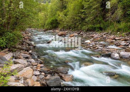 Passa la gola nella Val Passiria, alto Adige Foto Stock