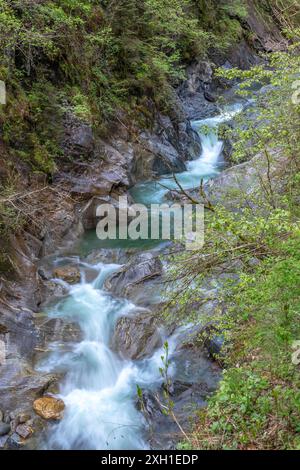 Passa la gola nella Val Passiria, alto Adige Foto Stock