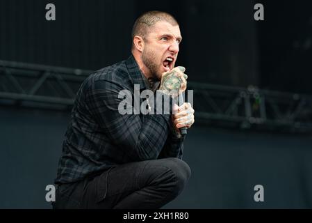 2024-06-06 Norje, Svezia: Band Slaughter to prevail che si esibisce al Sweden Rock Festival, Svezia . (Foto di Lennart Håård | HaardRockPhotography) Foto Stock