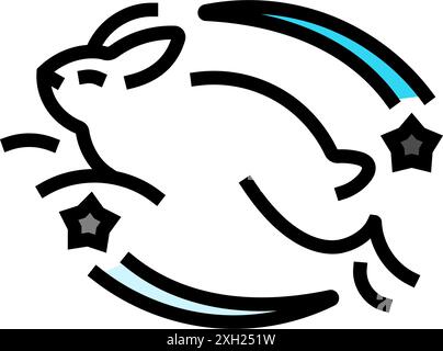 etichetta prodotto crudeltà etichetta colore di avvertenza icona vettoriale illustrazione Illustrazione Vettoriale