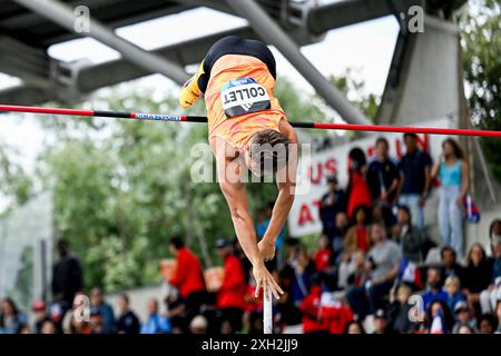 Thibaut Collet durante l'evento di atletica leggera Meeting de Paris Wanda Diamond League 2024 il 7 luglio 2024 allo stadio Charlety di Parigi, in Francia. Crediti: Victor Joly/Alamy Live News Foto Stock