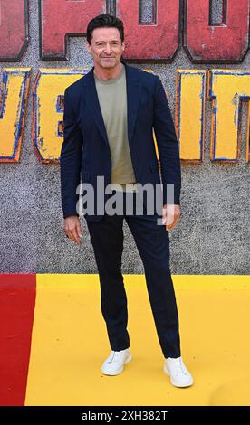 Londra, Regno Unito. 11 luglio 2024. Hugh Jackman in arrivo all'evento di sbirciatoio inglese Deadpool & Wolverine, Hammersmith Eventim Apollo. Crediti: Doug Peters/EMPICS/Alamy Live News Foto Stock