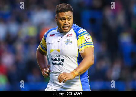 Sam Lisone dei Leeds Rhinos durante il Betfred Super League Round 17 Match Warrington Wolves vs Leeds Rhinos all'Halliwell Jones Stadium, Warrington, Regno Unito, 11 luglio 2024 (foto di Gareth Evans/News Images) Foto Stock