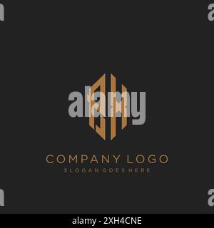 Design dell'icona del logo PX Letter Illustrazione Vettoriale