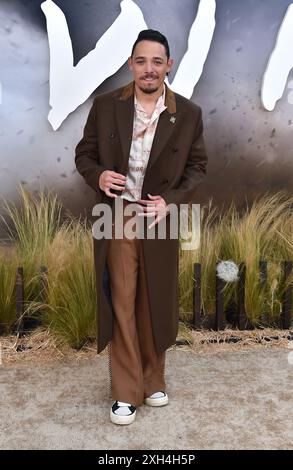 Westwood, Stati Uniti. 11 luglio 2024. Anthony Ramos arriva alla prima di Los Angeles di "Twister" tenutasi al Regency Village Theatre l'11 luglio 2024 a Westwood, CA. © Lisa OConnor/AFF-USA.com Credit: AFF/Alamy Live News Foto Stock
