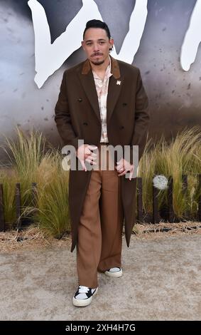 Westwood, Stati Uniti. 11 luglio 2024. Anthony Ramos arriva alla prima di Los Angeles di "Twister" tenutasi al Regency Village Theatre l'11 luglio 2024 a Westwood, CA. © Lisa OConnor/AFF-USA.com Credit: AFF/Alamy Live News Foto Stock