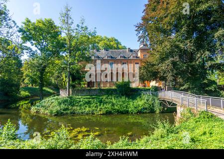 Mönchengladbach: Castello di Schloss Rheydt in , Nordrhein-Westfalen, Renania settentrionale-Vestfalia, Germania Foto Stock