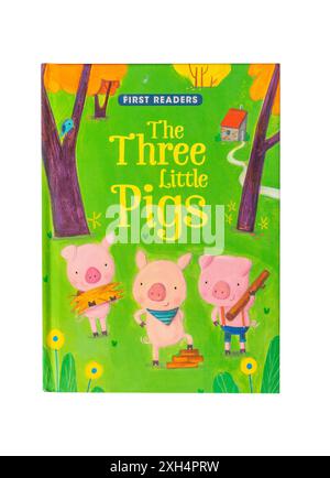 First Readers The Three Little Pigs Book, Greater London, Inghilterra, Regno Unito Foto Stock