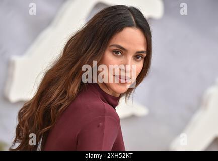 Westwood, Stati Uniti. 11 luglio 2024. Adria Arjona arriva alla prima di Los Angeles di "Twisters" tenutasi al Regency Village Theatre l'11 luglio 2024 a Westwood, CA. © Lisa OConnor/AFF-USA.com credito: AFF/Alamy Live News Foto Stock