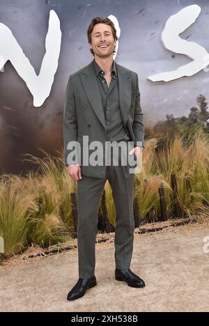 Westwood, Stati Uniti. 11 luglio 2024. Glen Powell arriva alla prima di Los Angeles di "Twisters" tenutasi al Regency Village Theatre l'11 luglio 2024 a Westwood, CA. © Lisa OConnor/AFF-USA.com Credit: AFF/Alamy Live News Foto Stock