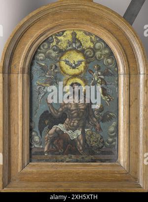 Il dipinto della Santissima Trinità di Maarten van Heemskerck Foto Stock